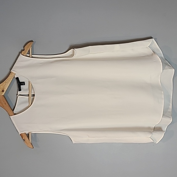 Banana Republic Tops - Banana Republic cream ivory satin top Office Casual Minimalist Layering New